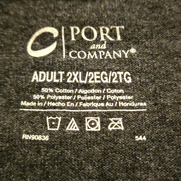 Port and Company Georgia Bulldog Sic 'em Gray Short Sleeve Tee women size 2X - Picture 7 of 9